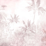 Tapet personalizat Tropical in nuante de roz - FADED PINK JUNGLE