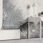 Tapet personalizat Tropical cu plante tropicale in nuante vernil gi - FADED SAGE PALMS