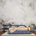 Tapet personalizat Tropical cu peisaj tropical abstract in nuante de bej - VINTAGE TROPICAL INSERTION