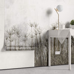 Tapet personalizat Tropical cu plante de camp inflorite - LITTLE DRY FLOWERS
