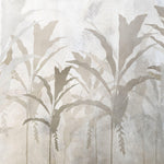 Tapet personalizat Tropical cu frunze de bananier bej - CONCRETE ABSTRACT JUNGLE