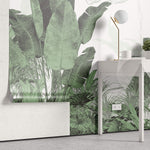 Tapet personalizat Tropical cu plante cu frunze mari verzi - TROPICAL BUSH