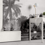 Tapet personalizat Tropical cu peisaj tropical al unui castel la malul marii - DAYDREAM FORTRESS