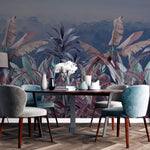 Tapet personalizat Tropical cu peisaj tropical pe timpul noptii - NIGHTFALL JUNGLE