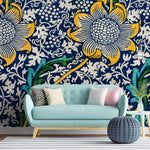 Tapet personalizat Mozaic cu plante si design vintage - 19TH CENTURY FLORAL DECO