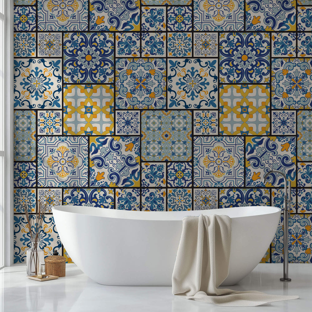 Tapet personalizat Mozaic cu elemente orientale de mozaic - ARABIC TILES