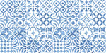 Tapet personalizat Mozaic cu mosaic abstract in nuante de albastru - WATERCOLOR MOSAIQUE