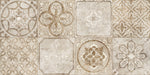 Tapet personalizat Mozaic cu elemente florale in nuante de bej granit - ANCIENT TILES