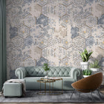 Tapet personalizat Mozaic cu mozaic in stil vintage - VINTAGE MOSAIC
