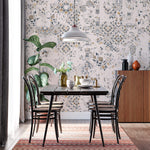 Tapet personalizat Mozaic cu mosaic in nuante de crem - VINTAGE KITCHEN