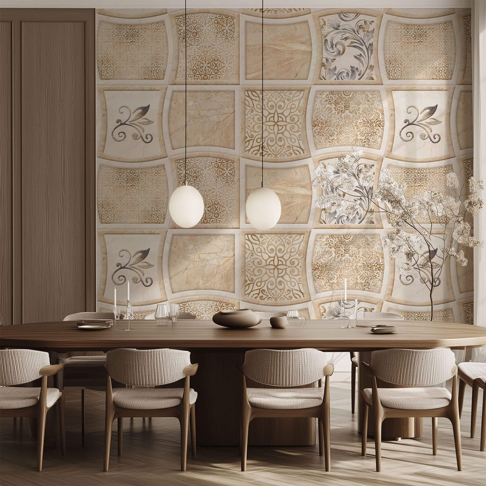 Tapet personalizat Mozaic cu motive ceramice in stil Gaudi - GAUDI'S KITCHEN