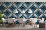 Tapet personalizat Mozaic cu elemente florale 3D - 3D FLOWER TILES