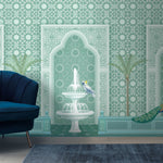 Tapet personalizat Mozaic cu perete 3D si elemente de mosaic colorat - STONE MOSAIQUE