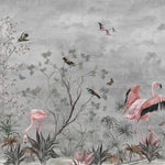 Tapet personalizat - PINK GRAYSCALE