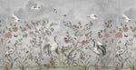 Tapet personalizat - GRAYSCALE ORIENTAL BIRDS