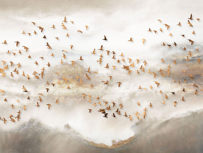 Tapet personalizat - SUNSET FLOCK