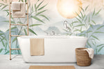 Tapet personalizat zen oriental cu un peisaj al muntelui la apus inspirand o stare de profunda liniste si o invitatie la contemplare si armonie interioara mindfulness