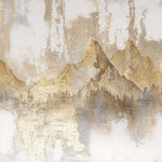 Tapet personalizat zen oriental cu varfuri montoase aurii sub un cer plin de armonie oferind o priveliste majestuoasa si plina de inspiratie golden peaks