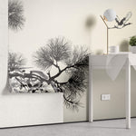 Tapet Zen Oriental cu natura orientala abstracta - INK CRANES