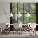 Tapet Zen Oriental cu usi shoji si vegetatie - SHOJI WALL