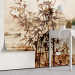 Tapet Zen Oriental cu pictura in stil papyrus - PAPYRUS LANDSCAPE