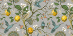 Tapet Zen Oriental cu lamai inflorit si pasari colorate - HUMMINGBIRD LEMON TREE