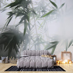 Tapet Zen Oriental cu bambusi aflati in ceata - STEAMY BAMBOO