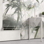 Tapet Zen Oriental cu bambusi aflati in ceata - STEAMY BAMBOO