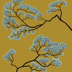 Tapet Zen Oriental cu copaci asiatici abstracti - JAPANESE BONSAI TREE