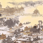 Tapet Zen Oriental cu asezare chinezeasca traditionala - CHINESE ANCIENT VILLAGE