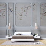 Tapet Zen Oriental cu elemente decorative de perete intr-un peisaj asiatic - CHINOISERIE WALL PANNELS