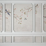 Tapet Zen Oriental cu elemente decorative de perete intr-un peisaj asiatic - CHINOISERIE WALL PANNELS