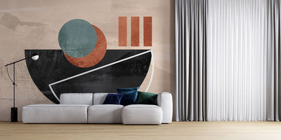 tapet personalizat bohemian explozie arta elemente geometrice libertate eleganta naturala visare boema boho plume art