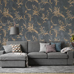 Tapet personalizat bohemian perete catifea clasica eleganta rafinament spirit liber boem classical velvet wall