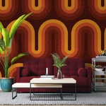 Tapet personalizat bohemian motive retro reinventeaza farmec trecut stil modern indraznet decor personalitate retro motif