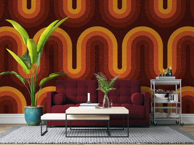 tapet personalizat bohemian motive retro reinventeaza farmec trecut stil modern indraznet decor personalitate retro motif