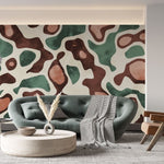 Tapet personalizat bohemian nuante delicate kaki senzatie naturalete peisaje desertice cactus whispers