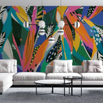 Tapet personalizat bohemian jungla vibranta culori indraznete vegetatie bogata atmosfera exotica energie vivid jungle