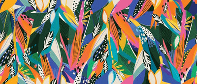 tapet personalizat bohemian jungla vibranta culori indraznete vegetatie bogata atmosfera exotica energie vivid jungle