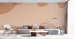 Tapet personalizat bohemian suflul delicat vant desert linii fluide tonuri calde senzatie calm libertate spatiu desert wind