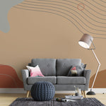 Tapet personalizat bohemian pamant tonuri organice texturi autentice atmosfera stabila primitoare natura grounded