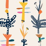 Tapet personalizat bohemian jungla funky stil arhitectural linii moderne exuberanta natura spatiu vibrant caracter funky jungle architectural lifestyle