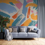 Tapet personalizat bohemian dungi pensula design artistic fantezie spatiu inspiratie whimsical brushstrokes
