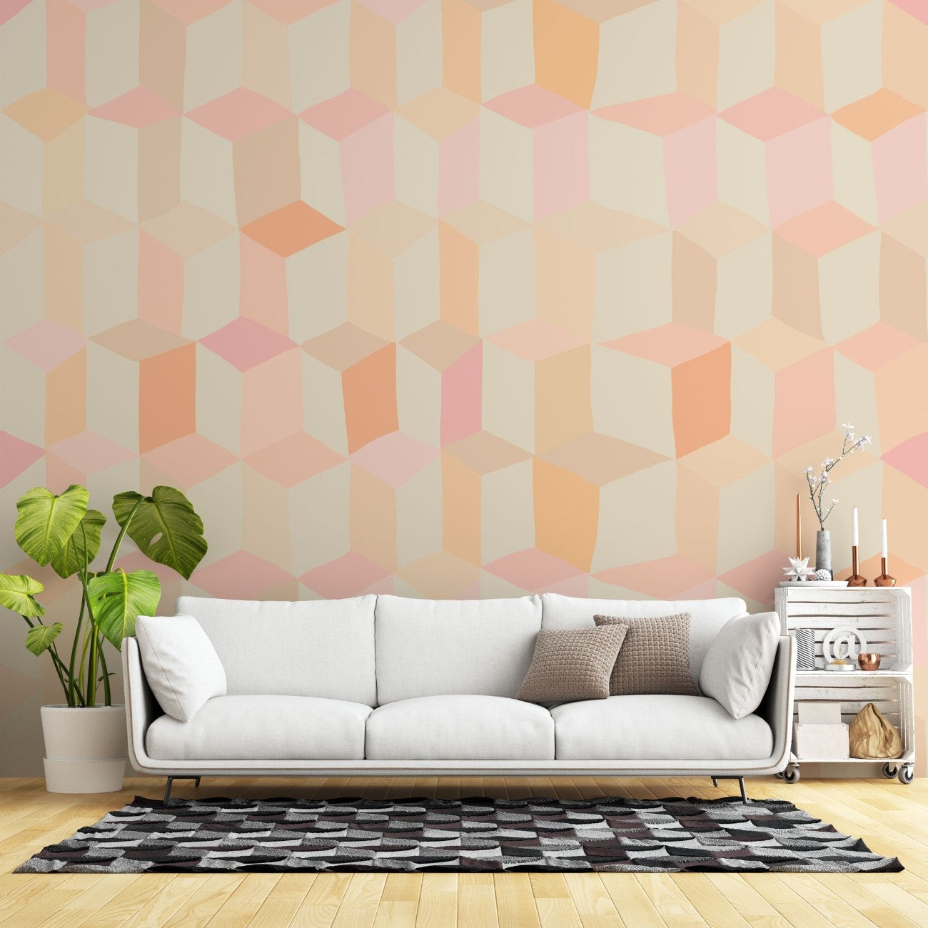 tapet personalizat bohemian asimetrie blanda dinamism subtil eleganta naturala design echilibru perfect arta confort soft asymmetry