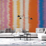 Tapet personalizat bohemian in patat textura rustica aspect autentic fundal caracter farmec boem tainted linen