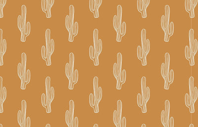 tapet personalizat bohemian cactus alb eleganta minimalista farmec desertic subtil decor calm inspirat natura white cactus