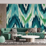 Tapet personalizat bohemian motiv aztec acuarela traditie arta moderna design vibrant istorie nuante pastelate watercolor aztec