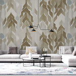 Tapet personalizat bohemian textura naturala calda in bej fundal subtil elegant decor minimalist boem beige linen