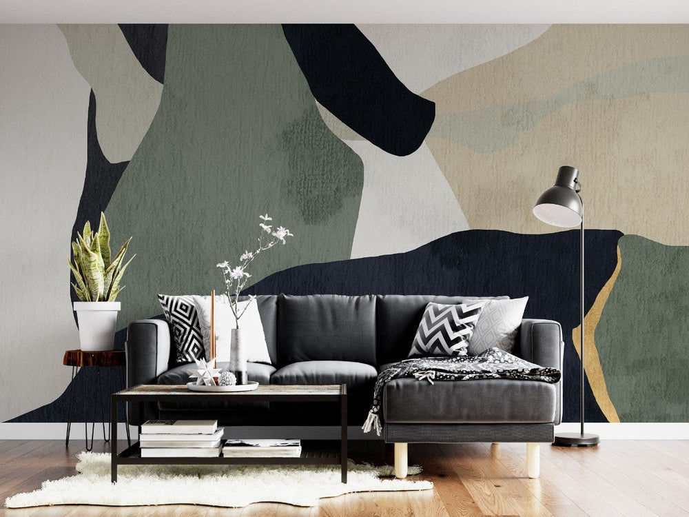 Tapet personalizat bohemian texturi abstracte joc vizual complex interesant adancime nota artistica subtila spatiu abstract textures