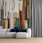 Tapet personalizat bohemian tapiserie mixta motive culori armonios eclectic spirit liber boemie mixed tapestry